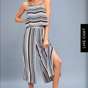 Lulus striped two piece outfit